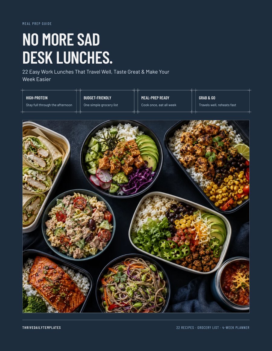 Work Lunch Cookbook cover
